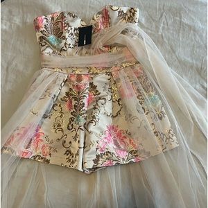 A Beautiful Fashion Nova Tuille Romper Dress